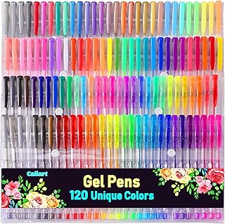 120-Set Neon Glitter Gel Pens