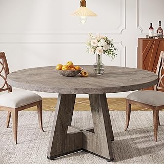 Tribesigns Round Farmhouse Dining Table