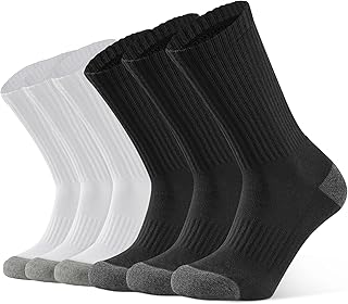 CLOSEMATE Athletic Cotton Crew Socks