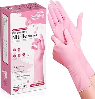 Cherry Blossom Nitrile Gloves
