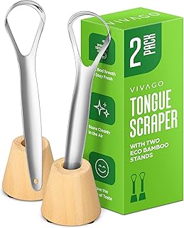 Adults' Metal Tongue Scraper Pack