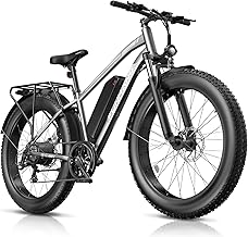 Electric Bike for Adults, 1000W Peak Ebike, 25MPH 60Miles Electric Mountain Bike, 26" Fat Tire Electric Bicycle with 48V 13AH Battery, Front Suspension,7 Speed, Rear Rack, UL 2849 Certified