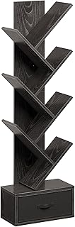 Rolanstar 7-Tier Bookshelf with Drawer