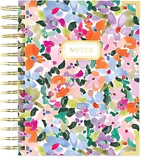 Day Designer Mini Lined Notebook, Blurred Spring Cover | 6.625” x 8.3" | Features wire binding, reinforced corners, sturdy hard cover and interior pocket, perfect for planning, note-taking, and everyday use (6.625” x 8.3” x 1", Blurred Spring)