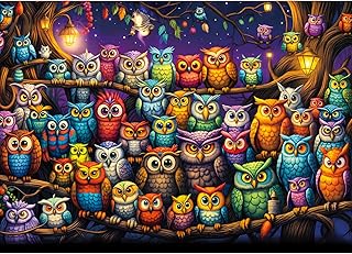 Owl Family 1000-Piece Puzzle