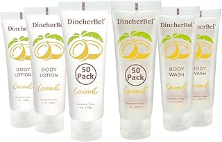 DincherBel Tropical Coconut Travel Toiletries
