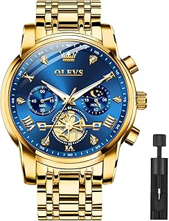 OLEVS Men's Silver Chronograph