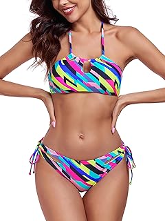 Colloyes Cutout String Bikini Set
