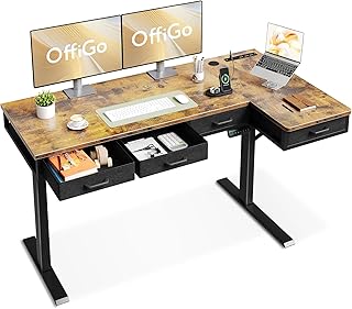 OffiGo Electric Adjustable L-Desk