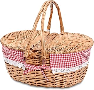 Wicker Picnic Basket for Two