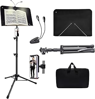 Adjustable Music Stand with Light