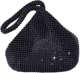 Women's Beaded Clutch Evening Bags Beaded Triangle Clutch Bag Vintage Elegant Purse for 1920s Party Prom Wedding