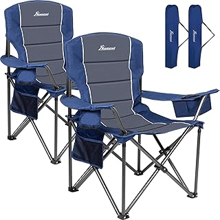 Romswi 500lbs Heavy-Duty Camping Chairs