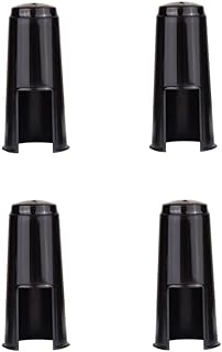 4 Pack Alto Saxophone Mouthpiece Cap Replacement Mouth Piece Plastic Protective Cover Ligature Attachment Protector for Sax Clarinet Woodwind Instrument