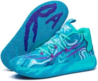 Mens Multicolor High Top Basketball Shoes Non-Slip Breathable Running Shoes Fahsion Lightweight Outdoor Gym Sneakers