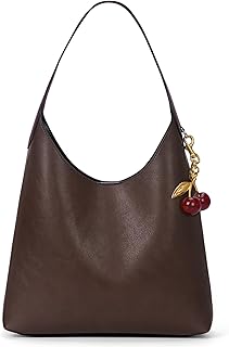 Faux Suede Hobo Bags Vegan Leather Shoulder Bag Tote for Women Medium Slouchy Designer Handbags Purses Fall Fashion