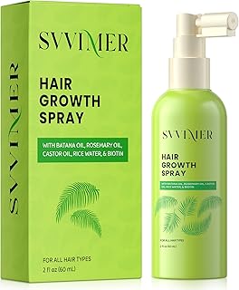 Svvimer Hair Growth Serum Spray - with Rosemary Batana Oil Biotin for Hair Loss and Thinning Hair - Thicker Fuller Hair for Women Men 2 Fl Oz (Pack of 1)