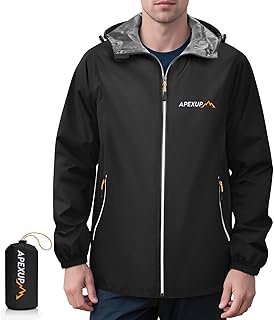 APEXUP Men's Packable Raincoat