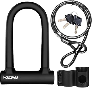 Bike U-Lock and Security Cable