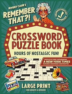 Nostalgic Crossword Puzzle Book