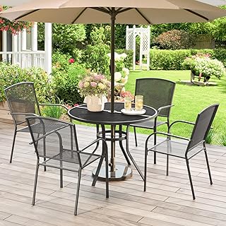AECOJOY Outdoor Metal Dining Set