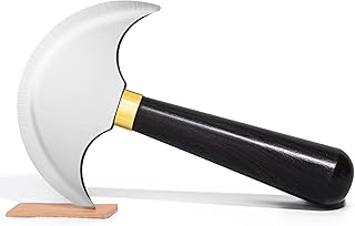 Ebony Handled Leather Round Knife