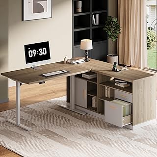 Electric L-Shaped Standing Desk