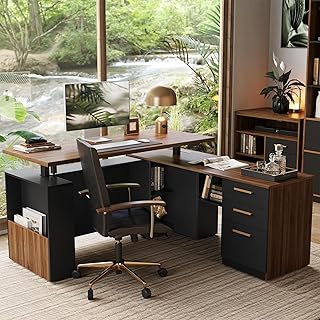 Electric Adjustable L-Shaped Desk