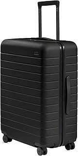 Away Jet Black Checked Suitcase