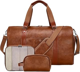 3-in-1 Leather Travel Duffle