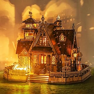 3D LED Cottage Puzzle Kit