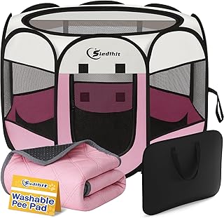 Portable Pet Playpen with Pad