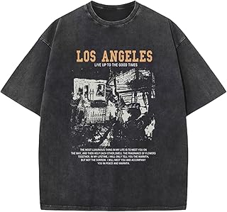 Pairxily Graphic LA Vintage Tees