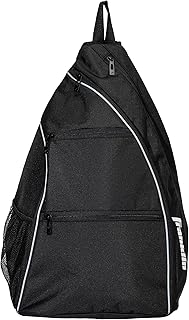 Franklin Sports Padel Bag - Men's + Women's Paddle Tennis Padel Sling Bag Backpack - Adjustable Size Equipment Bag for Padel + Paddle Tennis