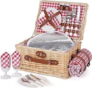 HappyPicnic Wicker Basket Set