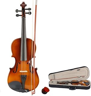 Ktaxon 3/4 Violin for Beginners, Fiddle for Students and Enthusiasts, Acoustic Violin Kit with Case, Bow, Rosin & Manual