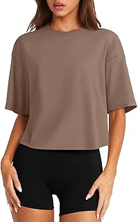 LASLULU Cotton Workout Crop Top