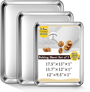 Stainless Steel Baking Sheets Trio