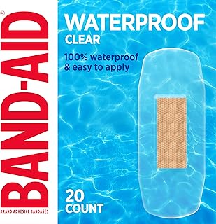 BAND-AID Clear Waterproof Bandages