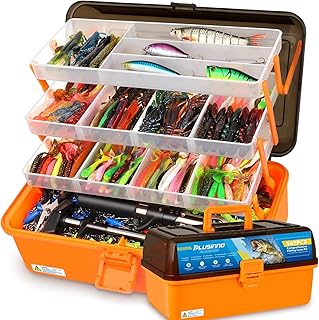 PLUSINNO 4-Layer Fishing Tackle Kit