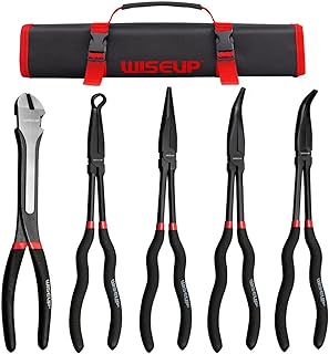 WISEUP 5pcs Needle Nose Pliers Set