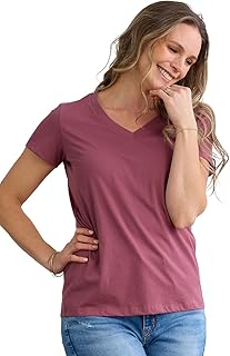 Organic Pima Cotton V-Neck Tee