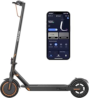 VOLPAM Electric Scooter, 350W/500W Powerful Motor, 8.5"/10" Solid Tires, 19/22Mph, 28/21/12 Miles Range,Dual Braking