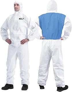 Hazmat suit - Designed with Cool Increased Breathability & Filtration Performance Microporous Splicing on the Back