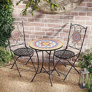 Dorin Patio Ceramic Bistro Set