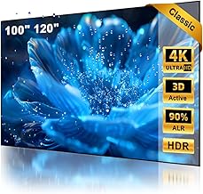 NothingProjector Projector Screen ALR, 120 inch, Ambient Ceiling Light Rejecting, 4K Ultra HD Fixed Frame 16:9, PET Crystal, On Wall Mount for Ultra Short Throw Projectors, Classic Series NothPJ