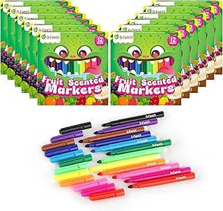 Fruit-Scented Washable Coloring Markers