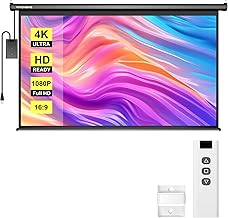 VIVOHOME 84 Inch Motorized Projector Screen