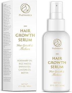 Hair Growth Serum: Rosemary Batana Castor Oil Rice Water Biotin Hair Oils for Hair Growth - Hair Growth Thickening Product - Hair Loss Treatments for Women Men(50 ML)