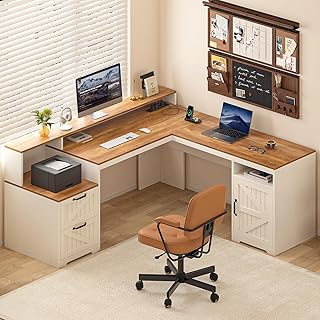 Farmhouse Executive Corner Desk